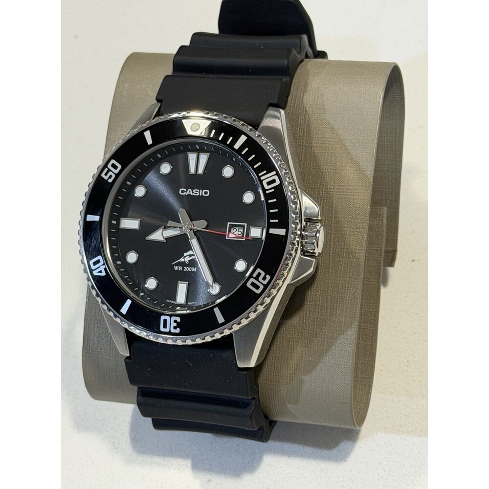 Casio Duro MDV106 Men's Dive Watch Black Dial Marlin 200M WR Rotating Bezel